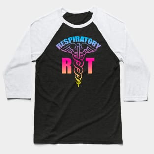 Respiratory Therapist Caduceus Beach Colors Baseball T-Shirt